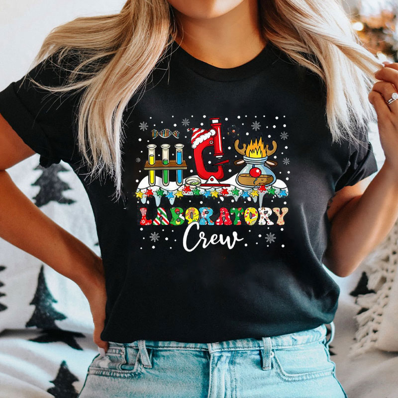 Festive Laboratory Crew Science T-Shirt