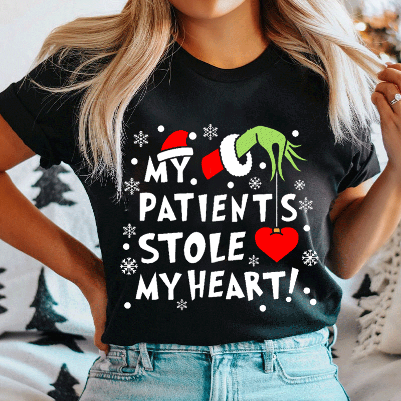 My Patients Stole My Heart Nurse T-shirt