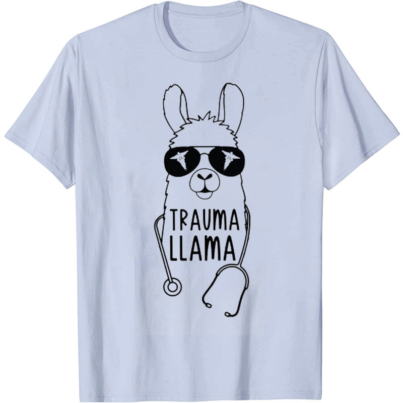 Handsome Alpaca Trauma Llama Nurse T-Shirt