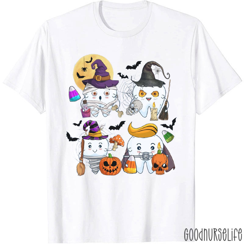Halloween Tooth With Spooky T-Shirt