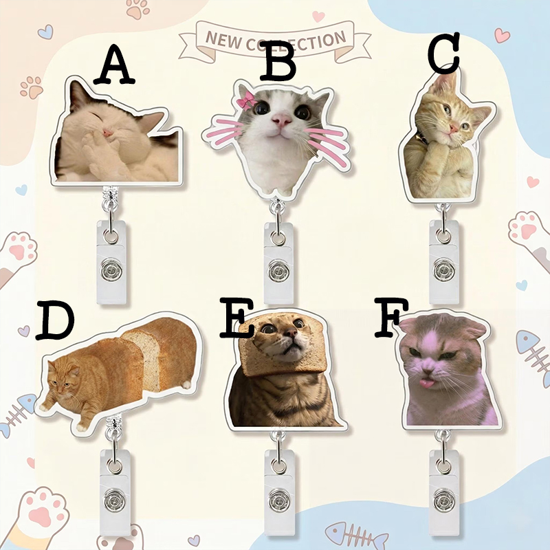 Funny Meme Cat Nurse Badge Reel
