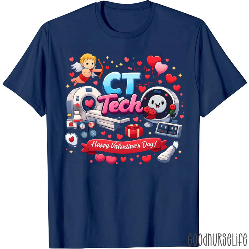 CT Tech Happy Valentine's Day T-shirt