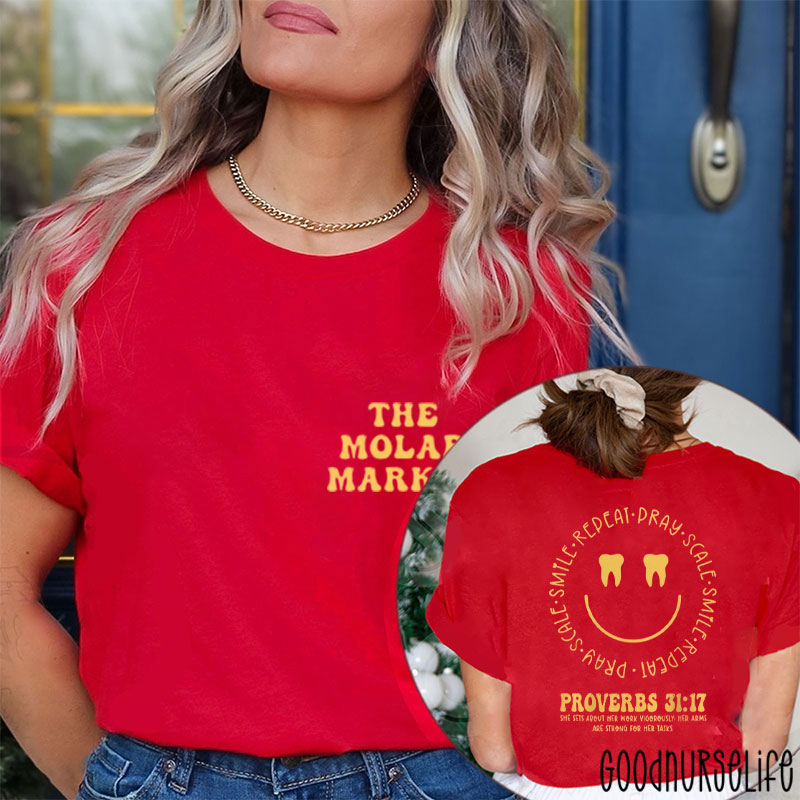 Her Arms Are Strong For Her Tasks Two Sided T-Shirt