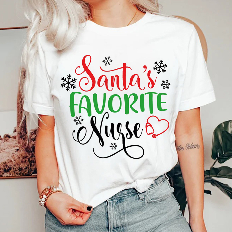 Santa‘s Favorite Nurse T-Shirt