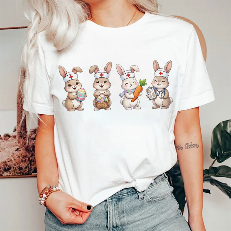 Cute Bunny Nurse T-shirt