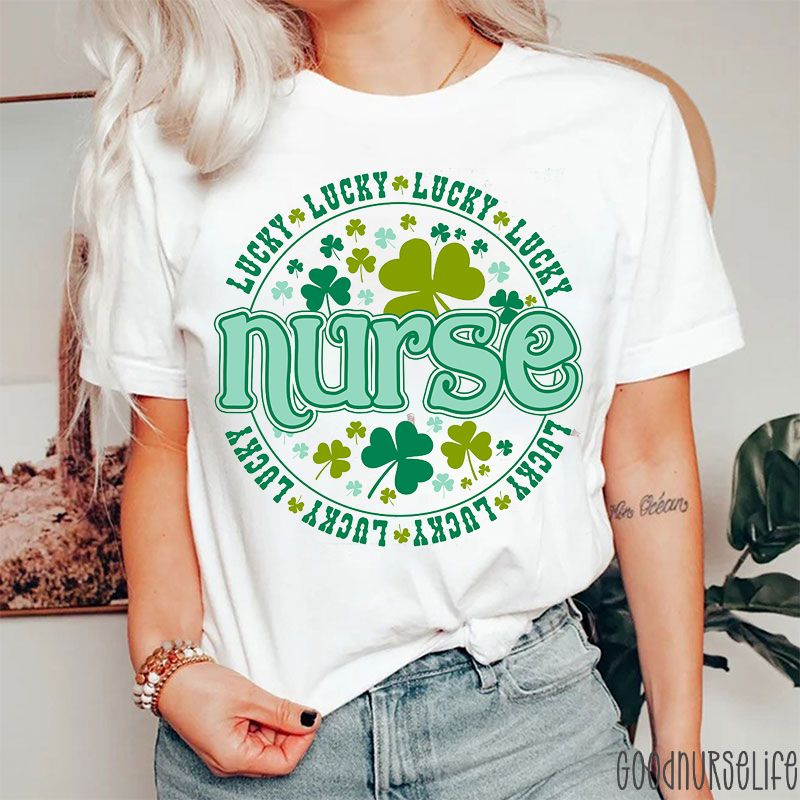 Lucky Nurse St. Patrick's Nurse T-Shirt