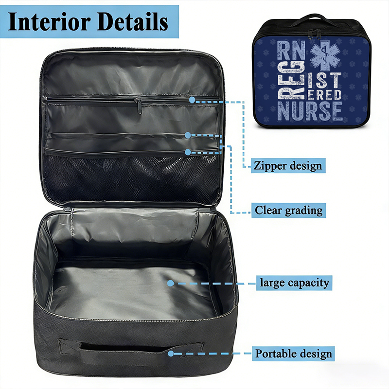 Registered Nurse Caduceus Symbol Nurse First Aid Kit Bag