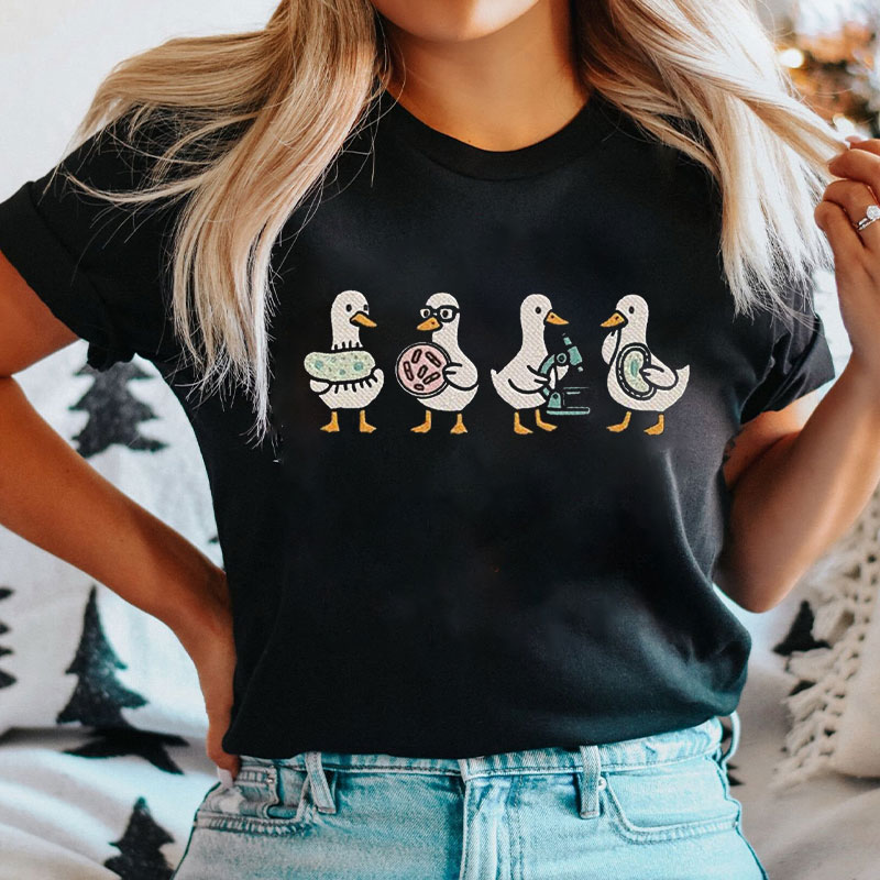 Embroidered Silly Goose Lab Week T-shirt
