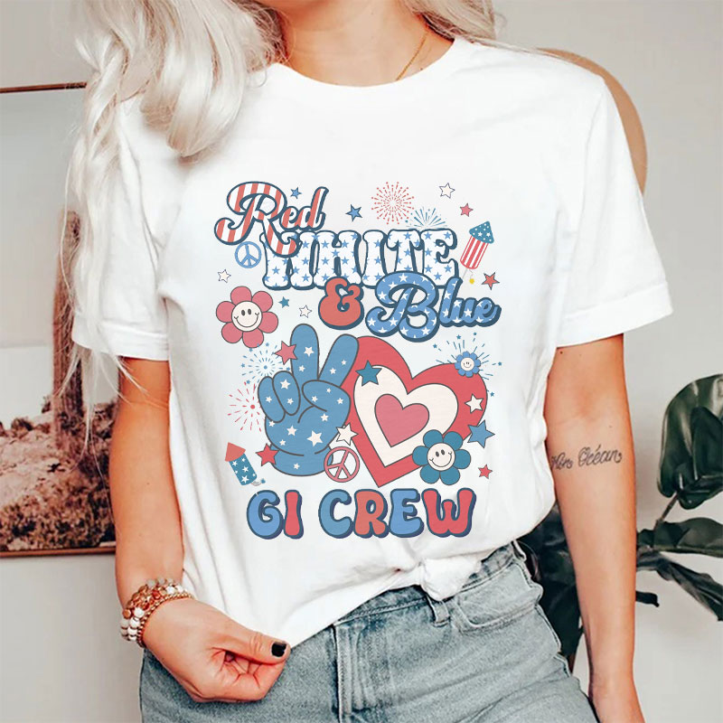 Red White And Blue Nurse T-Shirt