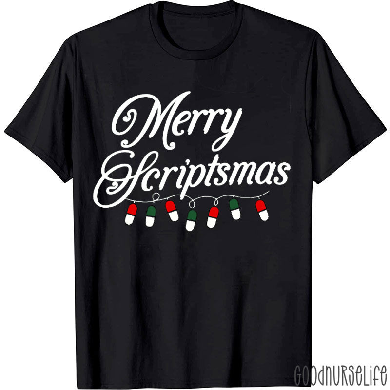 Merry Hcriptsmas Pharmacist T-shirt