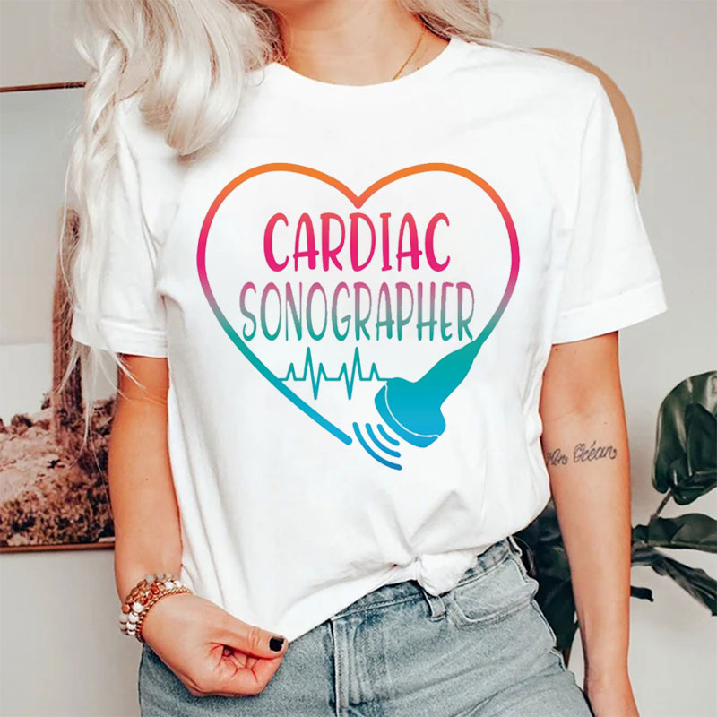 Best Cardiac Sonographer Nurse T-shirt