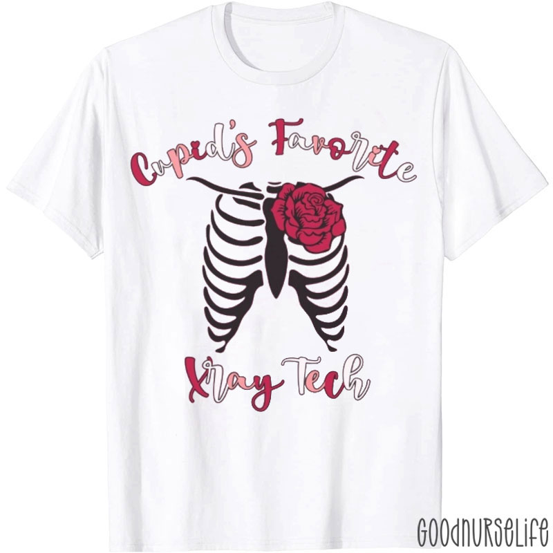 Cupid's Favorite Xray Tech Nurse T-shirt