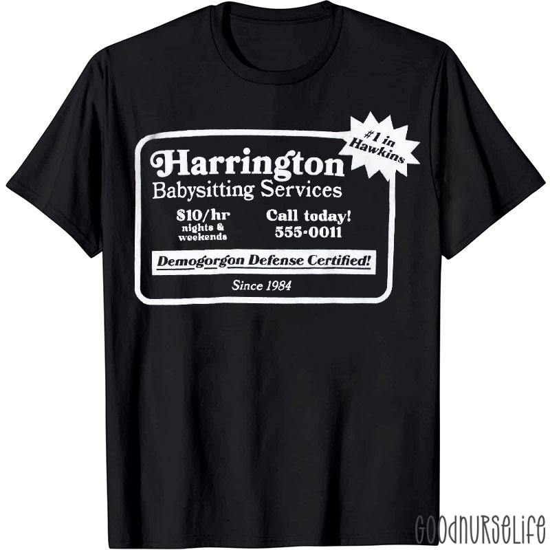 Babysitting Services Demogorgon Defense Certified T-shirt