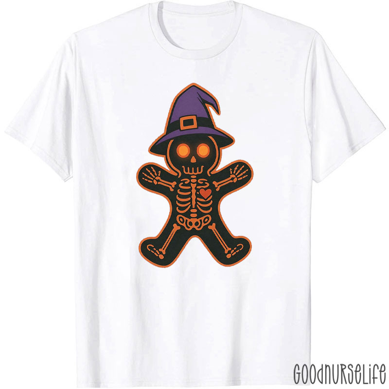 Skeleton Gingerbread Witch T-Shirt