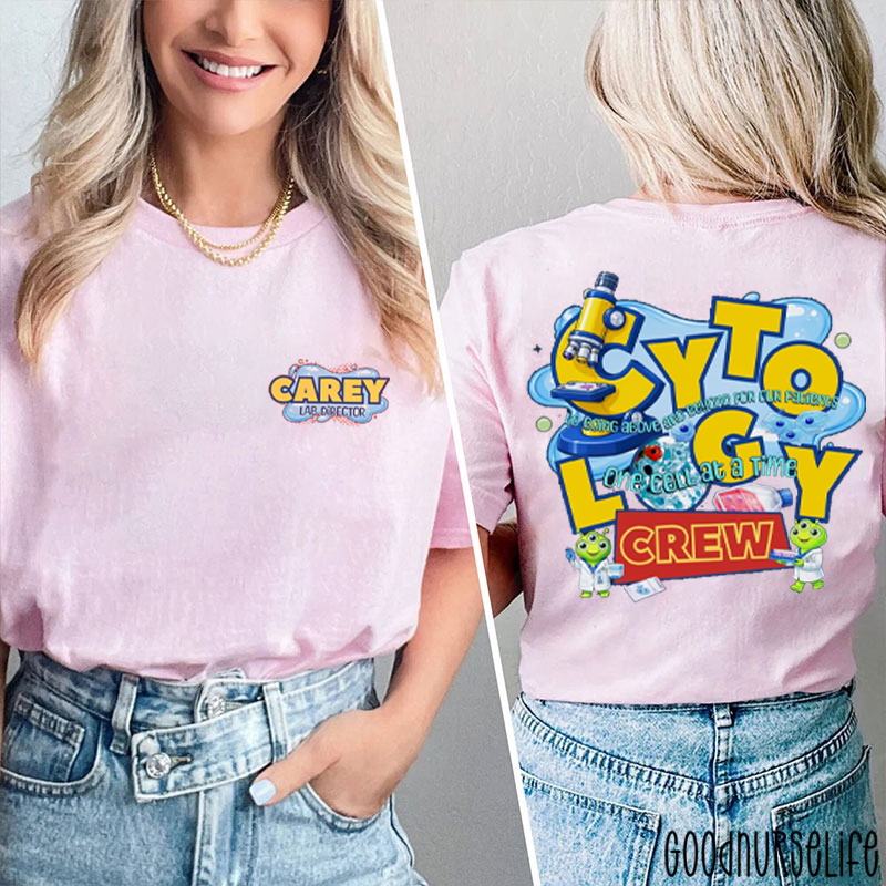 Personalized Lab Week Lab Tech Two Sided T-Shirt