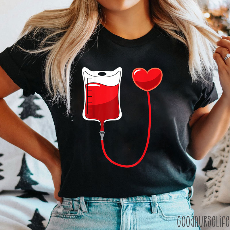 Nursing Medical Heart Valentines Day Nurse T-Shirt