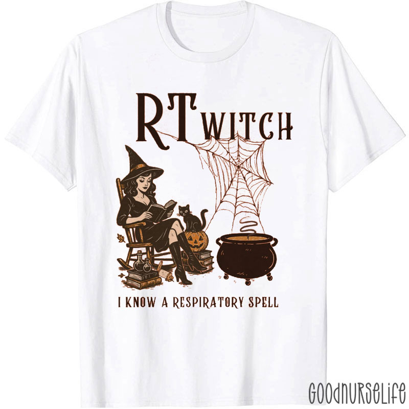 RT Witch I Know A Respiratory Spell T-Shirt