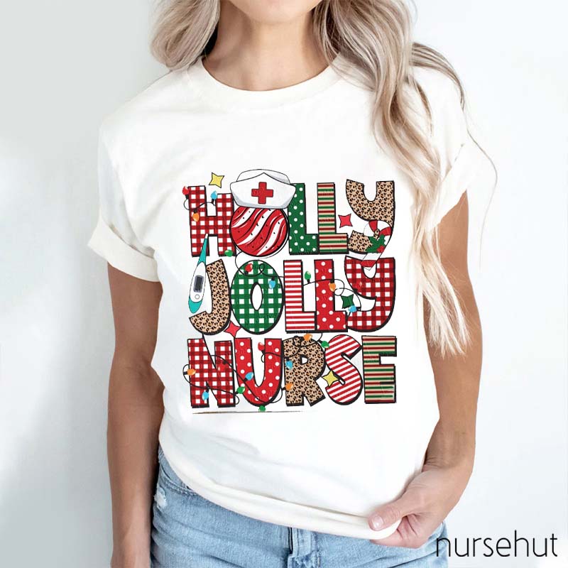 Holly Jolly Nurse T-Shirt