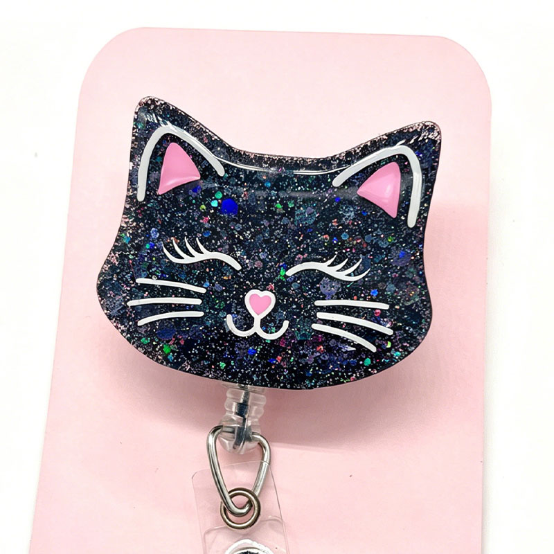 Cute Cat Badge Reel