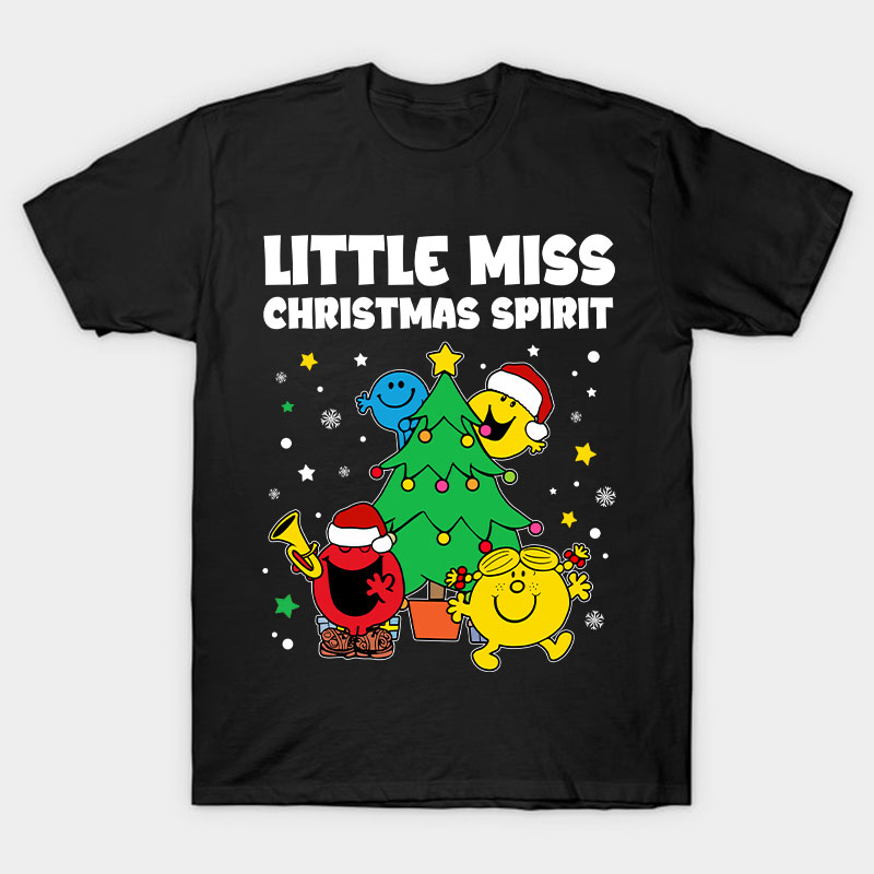Little Miss Christmas Spirit Nurse T-Shirt