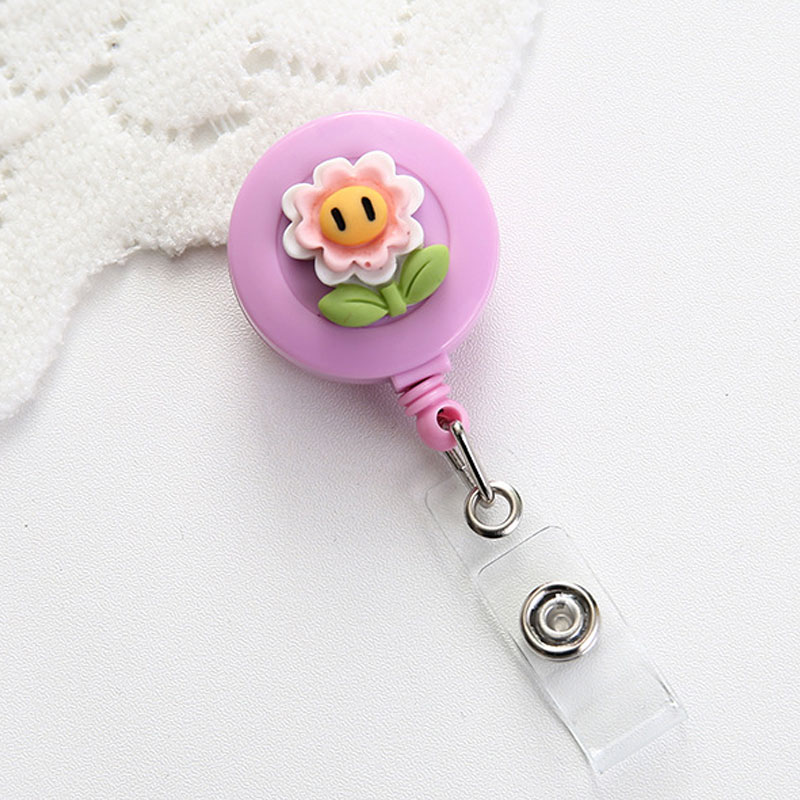 Cute Plant And Fruit Badge Reel