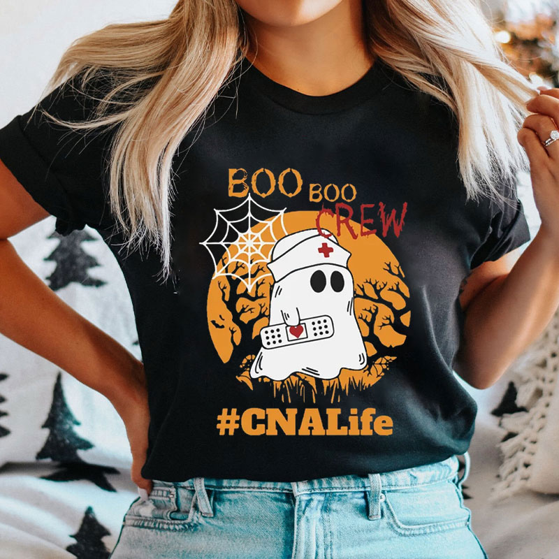 Personalized Ghost Nurse Of The Boo Boo Crew Nurse T-Shirt