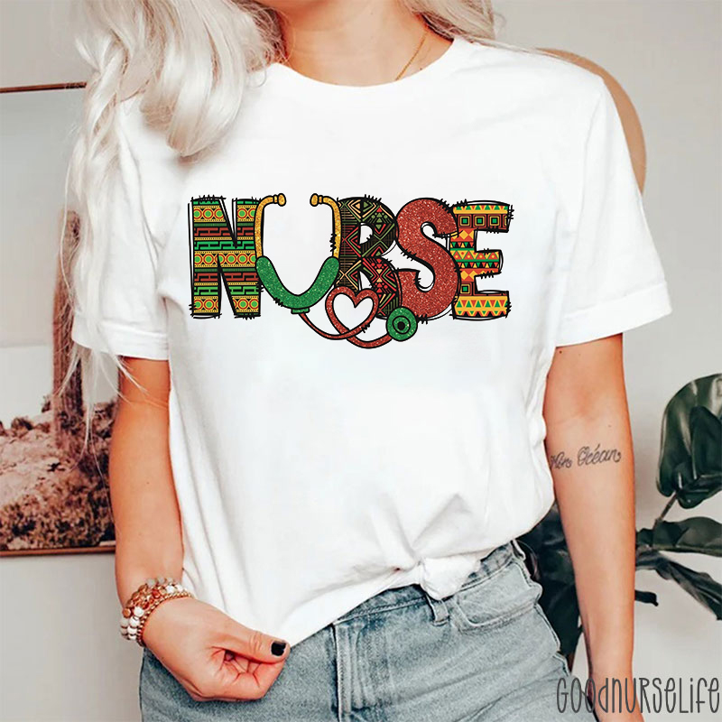 Nurse Black History Nurse T-Shirt