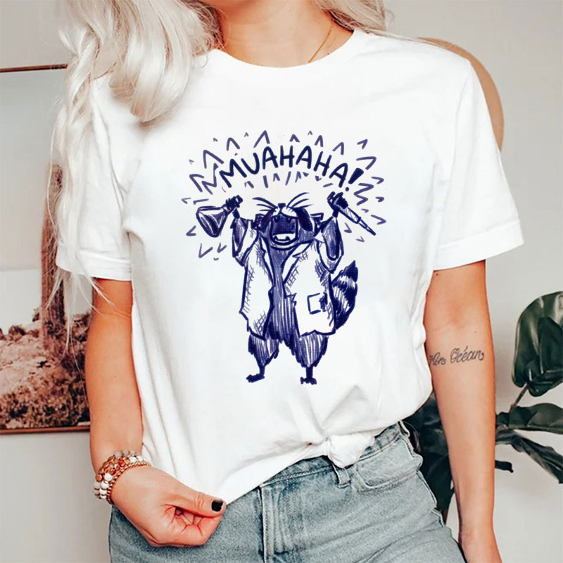 Raccoon Doing Science T-Shirt