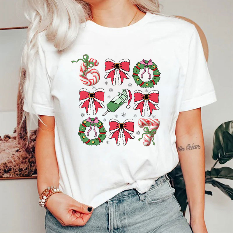Medical Christmas And Candy Canes Nurse T-Shirt