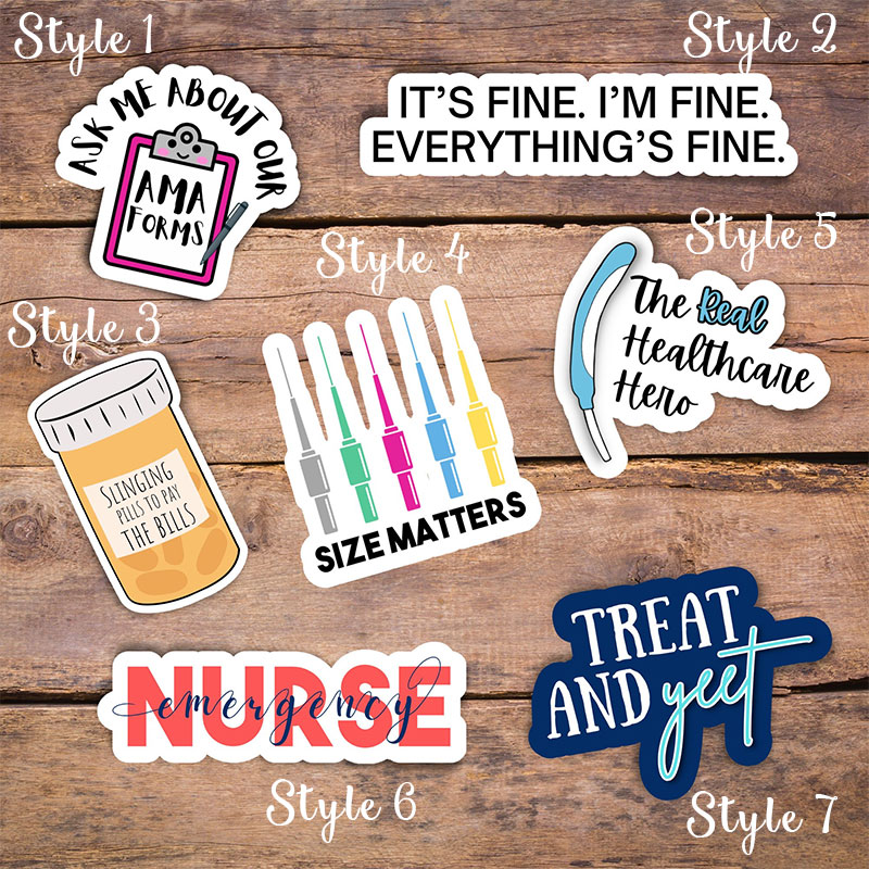 Health Care Hero Nurse  Stickers