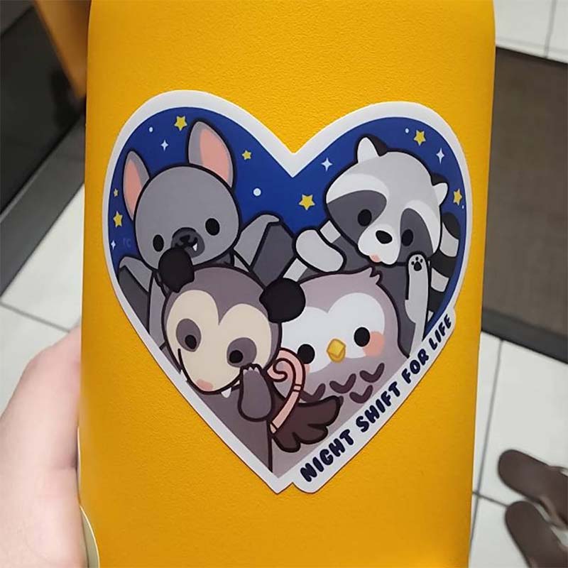 Night Shift For Life Nurse Stickers