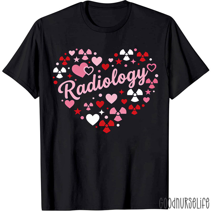 Radiology Heart Valentine Vibe T-shirt