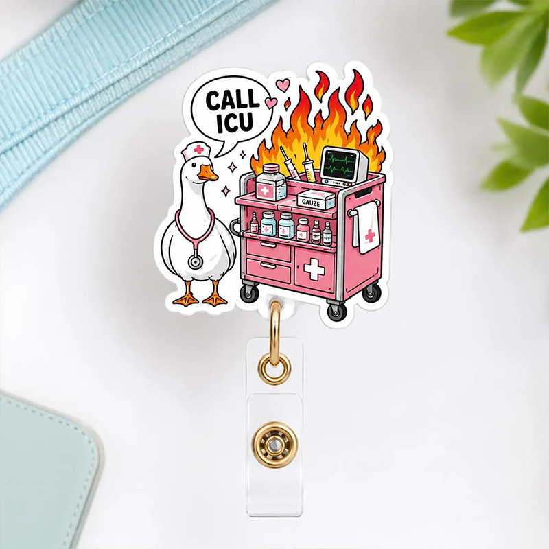 Duck Call ICU Medical Cart Badge Reel
