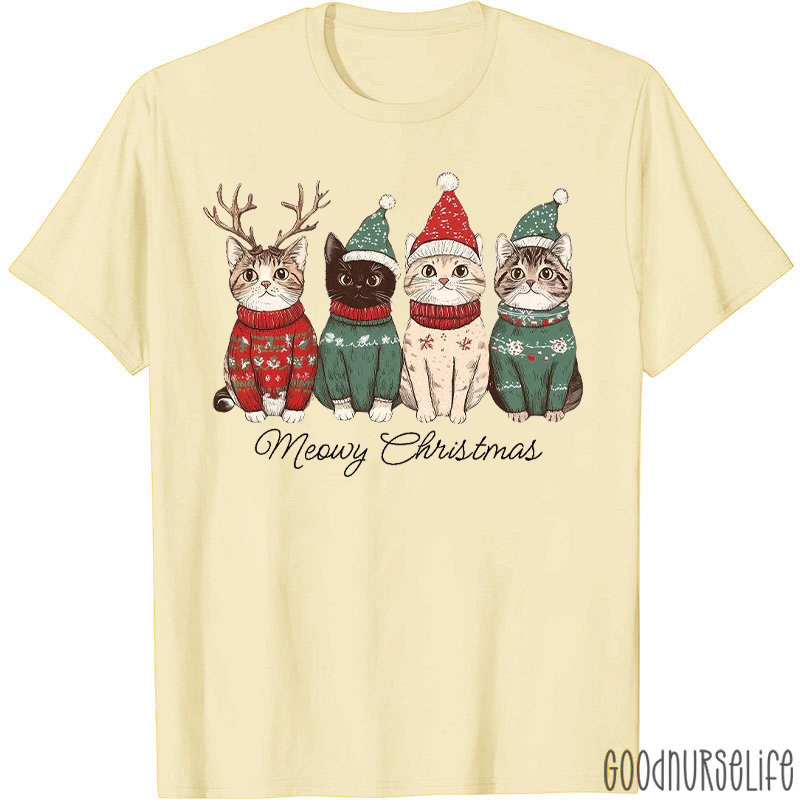 Meowy Christmas T-Shirt