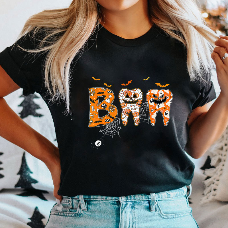 Tooth Pumpkin Dentist T-Shirt