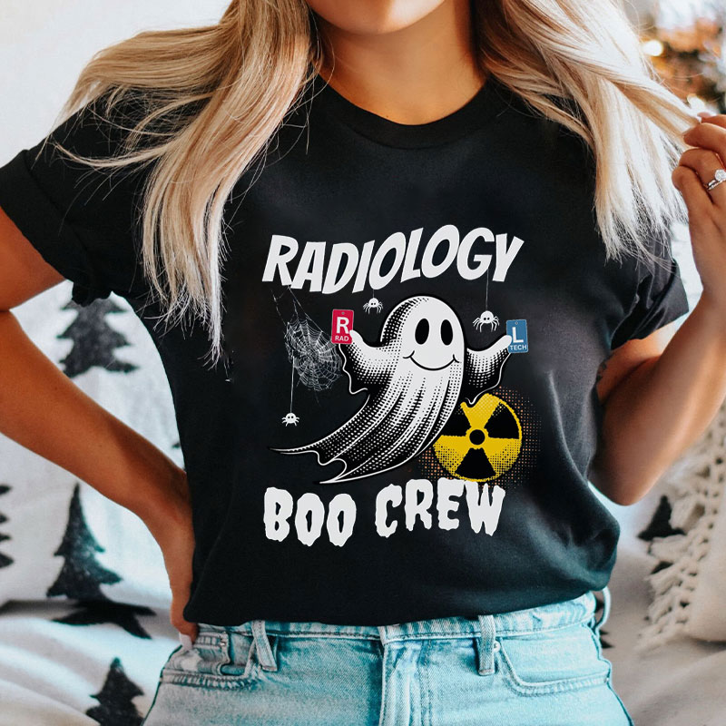Halloween Ghost Radiology Boo Crew T-Shirt