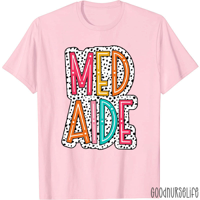 Personalized Certified Med Aide Medication T-Shirt