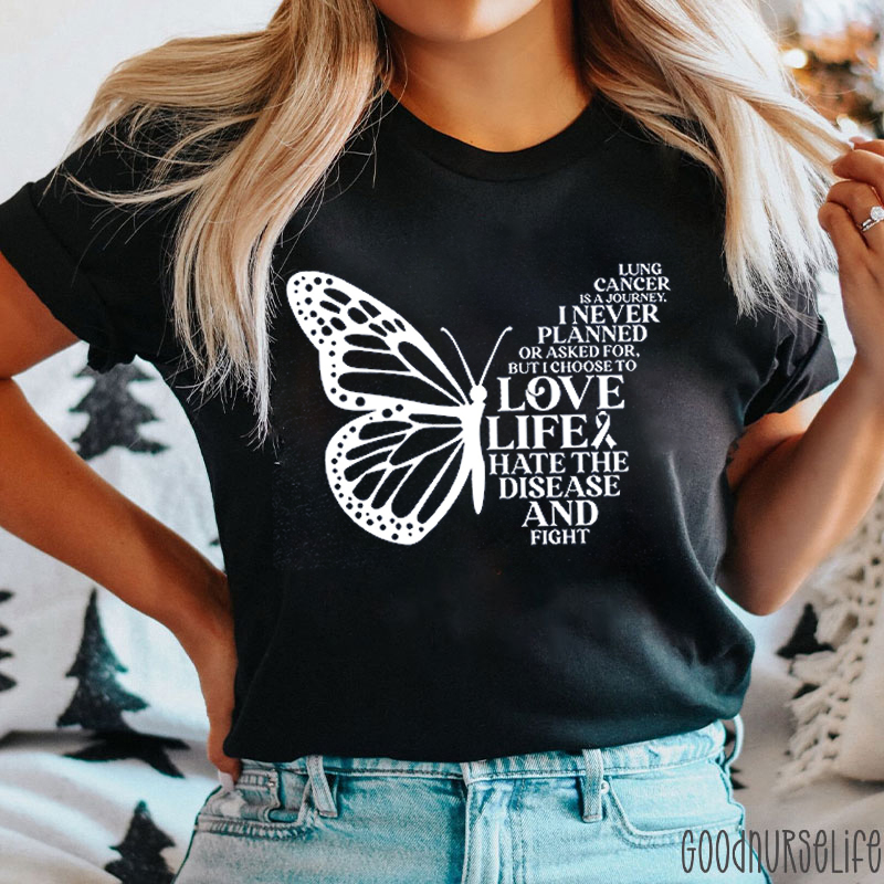 Encouragement For Lung Cancer Patients Nurse T-shirt