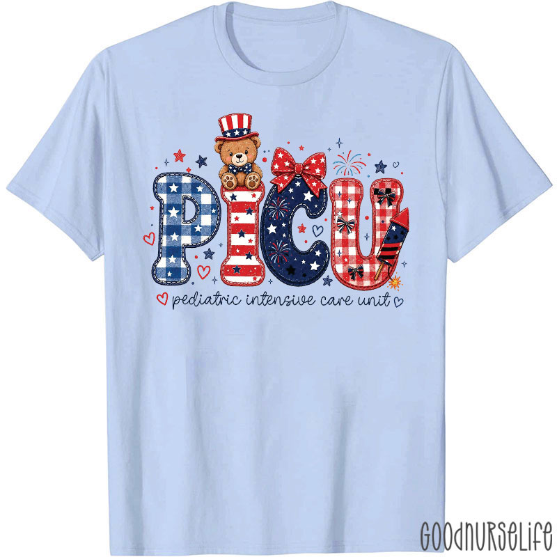 Personalized 4th Of July Celebrating Vibes Nurse T-Shirt