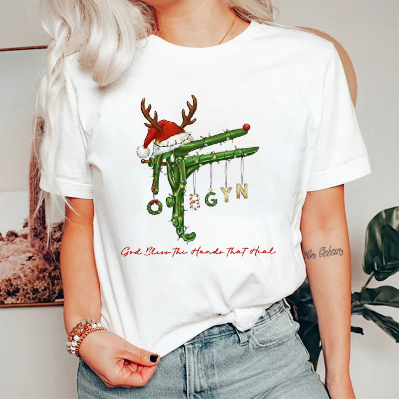 Festive Speculum OBGYN Nurse T-Shirt