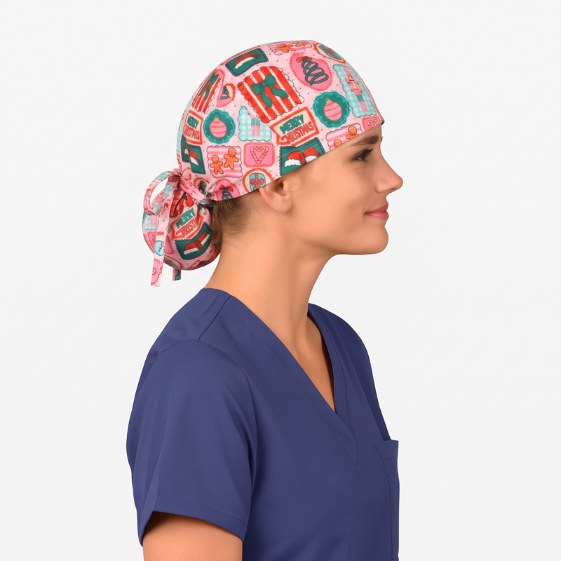 Merry Christmas Nurse Scrub Cap