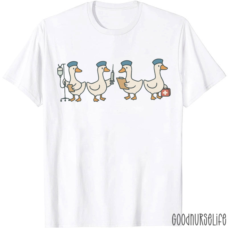 Humorous Goose Nurse T-shirt