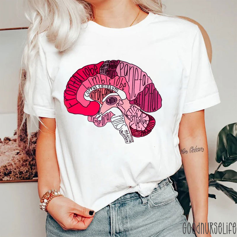 Brain Anatomy Nurse T-Shirt