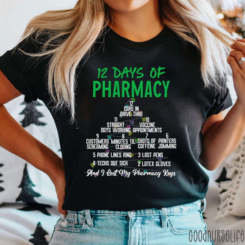 12 Days Of Pharmacy Nurse T-shirt