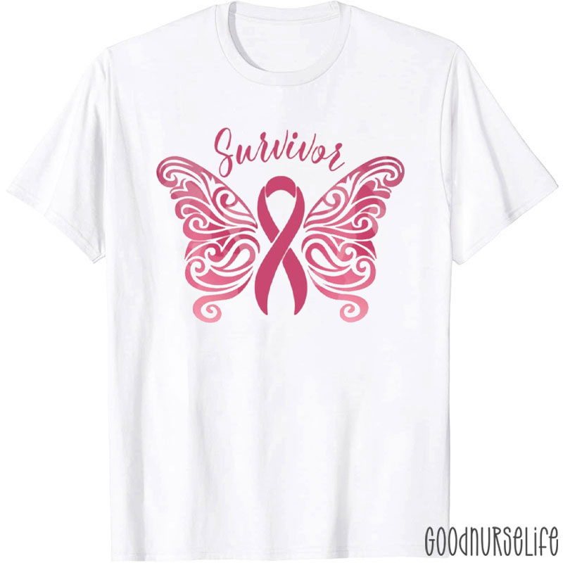 Survivor Butterfly Shape T-Shirt