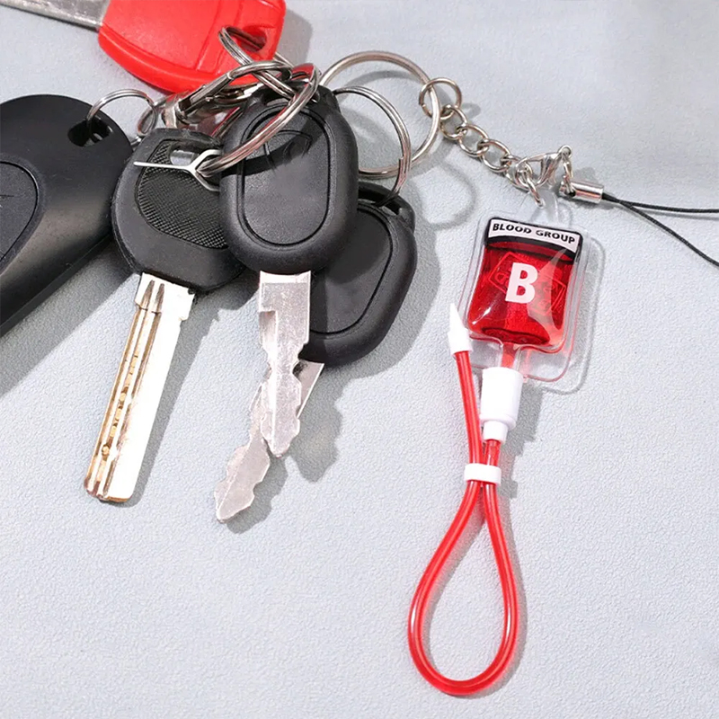 Blood Bag Nurse Keychain