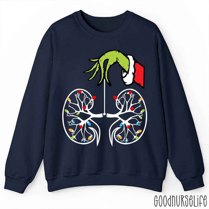 Kidney With Lights Christmas Sweatshirt
