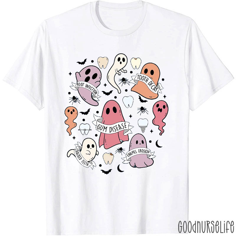 Spooky Ghostly Dental Woes T-Shirt