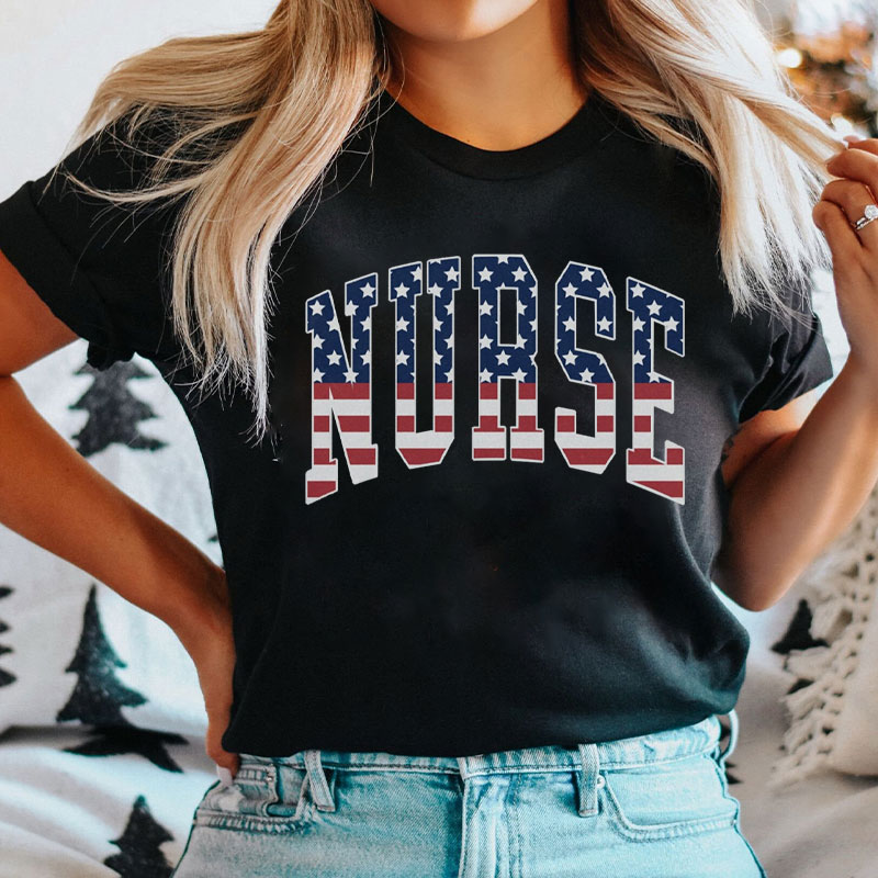 American Patriotic Nurse T-shirt