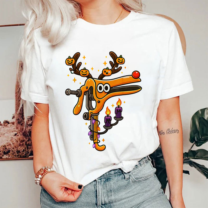 Halloween Reindeer Medical Tool Nurse T-Shirt